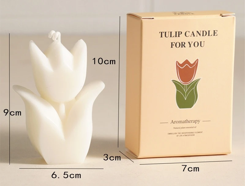 Elegant Tulip Flower Aromatherapy Candles - Perfect for Weddings, Aesthetic Decor, and Thoughtful Gifts