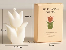 Elegant Tulip Flower Aromatherapy Candles - Perfect for Weddings, Aesthetic Decor, and Thoughtful Gifts (D)