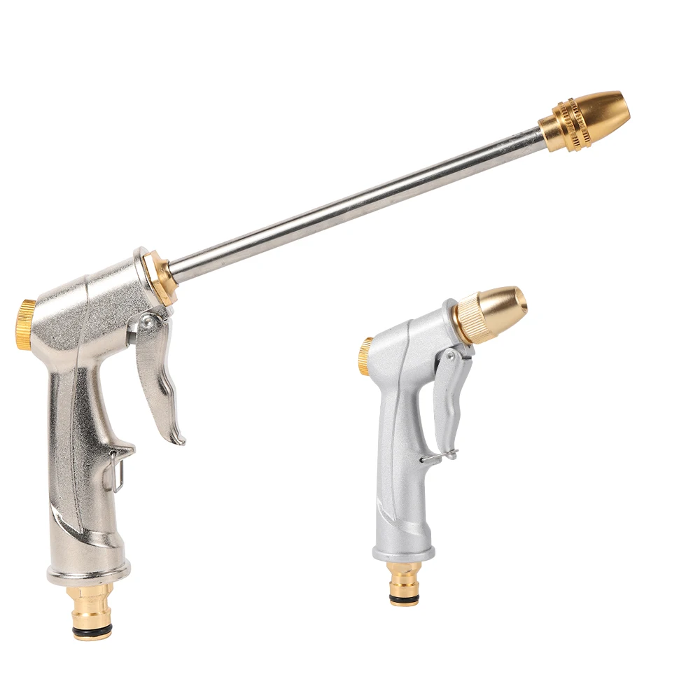 

Metal Garden Water Gun Sprinkler Direct Spray Gun Hose Nozzle High Pressure Car Wash Water Jet Gun Watering Irrigation Tools 1Pc
