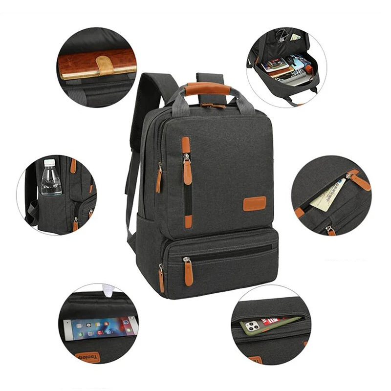 3Pcs/set Travel Oxford Business Laptop Shoulder Bag Pencil Bags School Backpack Outdoor Travel Computer Backpack