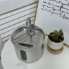 2.2L Stainless Steel Cat Water Fountain,Pet Water Dispenser With Filter,Dog Drinking Fountain For Cats,Ultra Quiet Water Pump