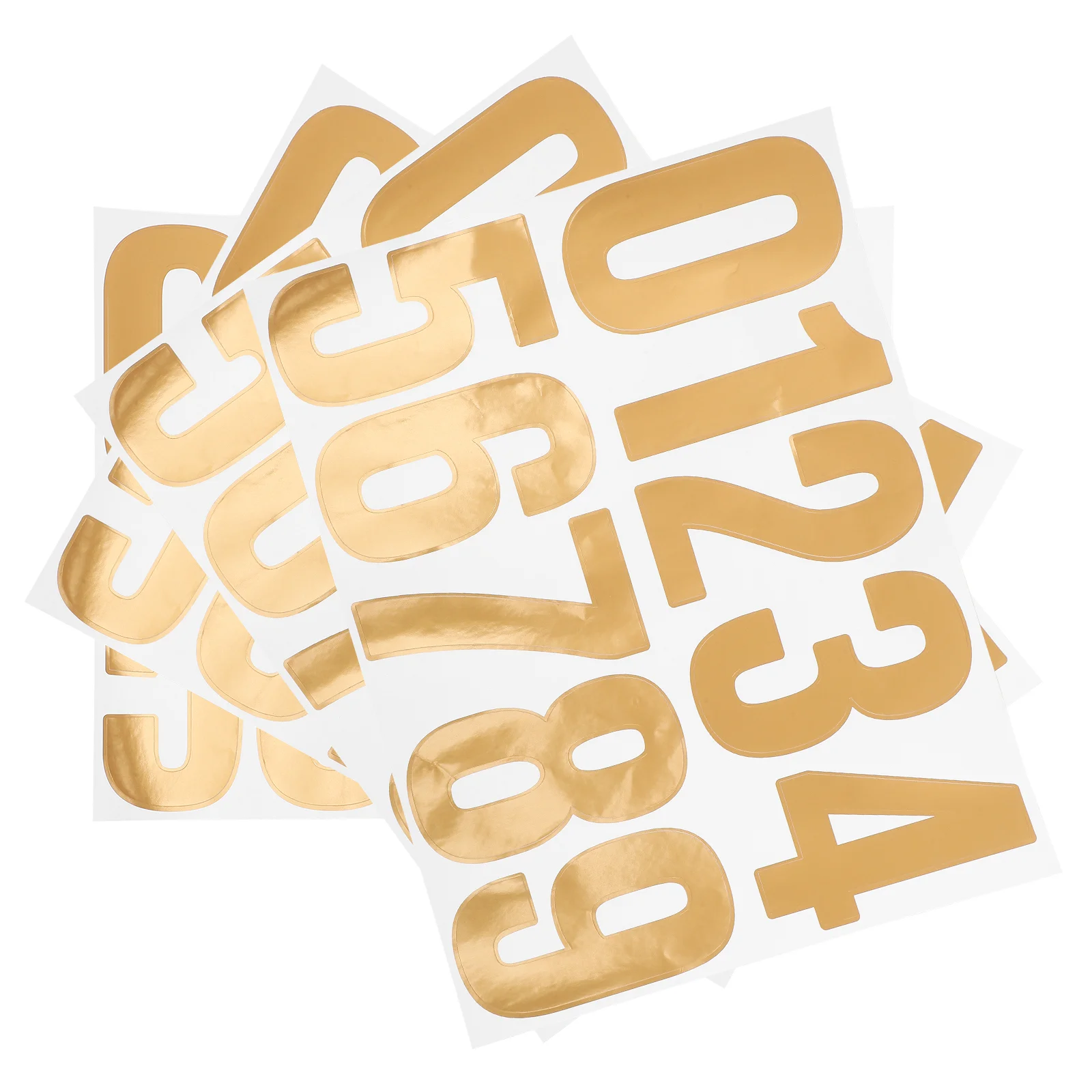 4 Sets Digital Stickers Exterior House Numbers Mailbox Post for Addresses outside