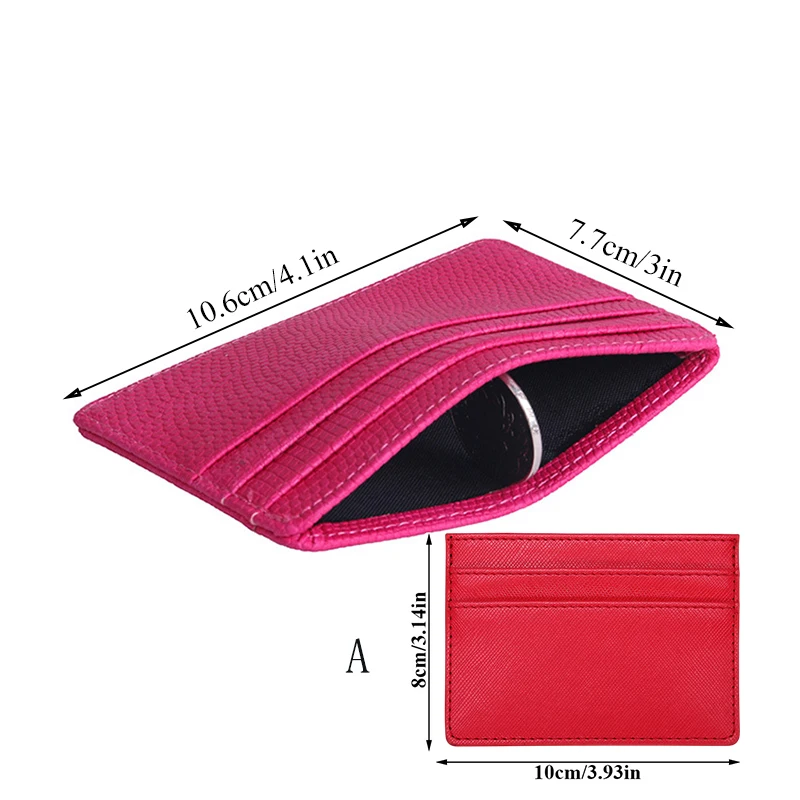 Portable Double Sided Lizard Pattern wallet card holder for men and women