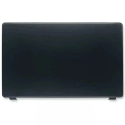 Premium Laptop LCD Cover with Bezel and Hinges - Rear Lid Housing Replacement (A case black)