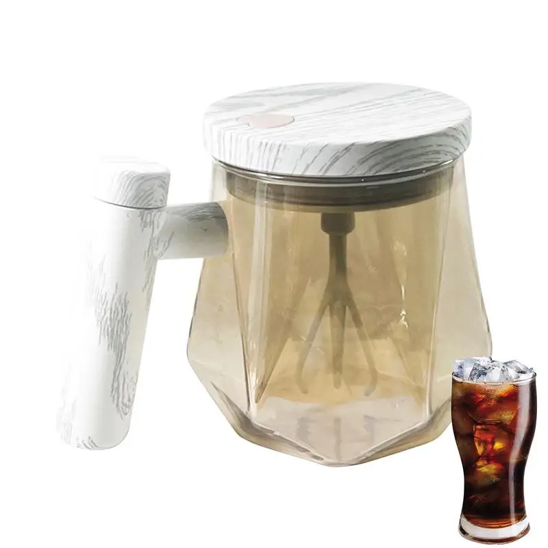 

Automatic Self-Stirring Mug 400ml Glass Coffee Milk Mixing Cup Blender Lazy Smart Mixer