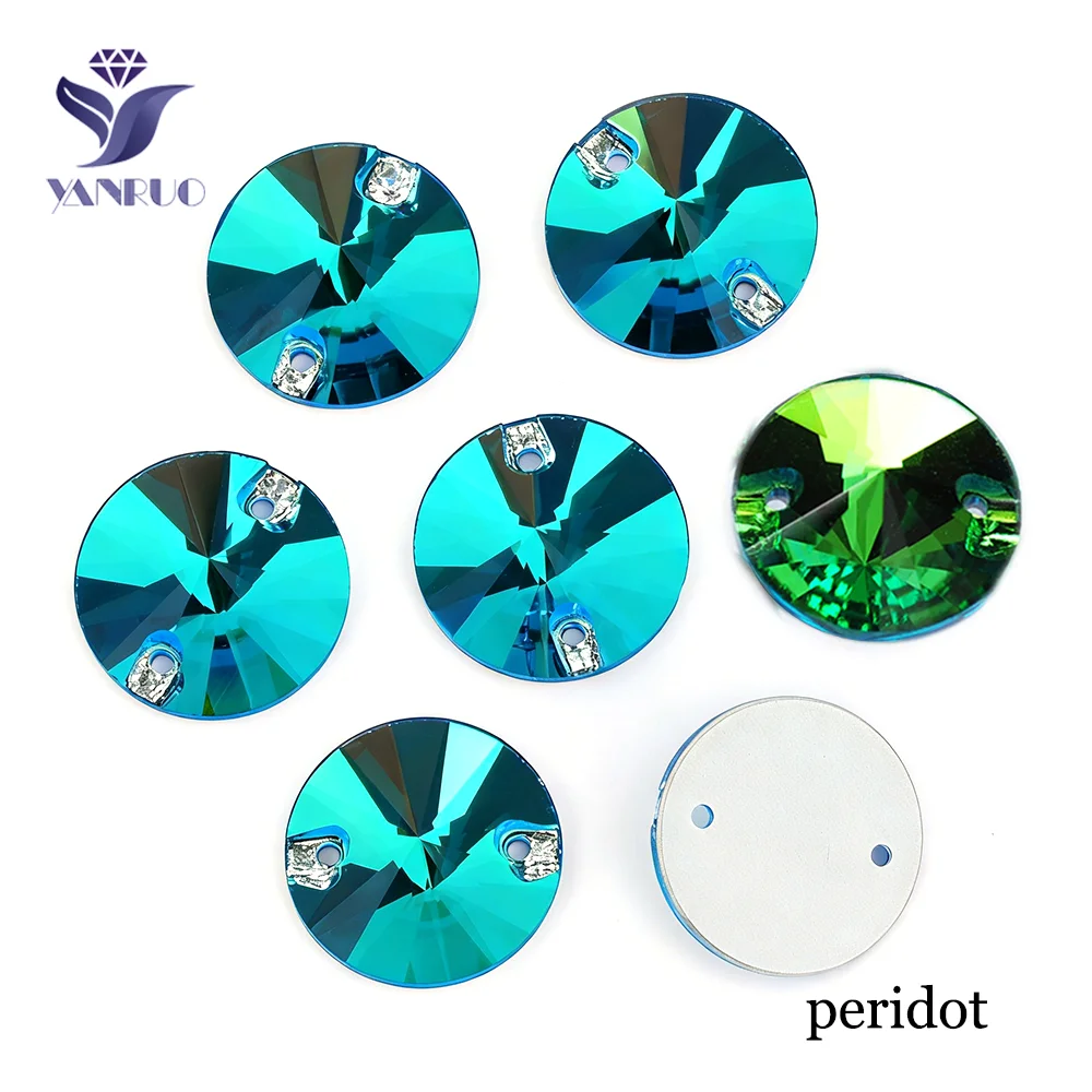 Premium Round Sew-On Rhinestones – Flat Back Glass Stones