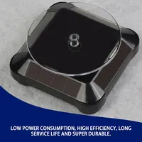 Présentoir rotatif à 360 degrés, alimenté par énergie solaire ou batterie, montre, bagues, colliers, support de bijoux 3