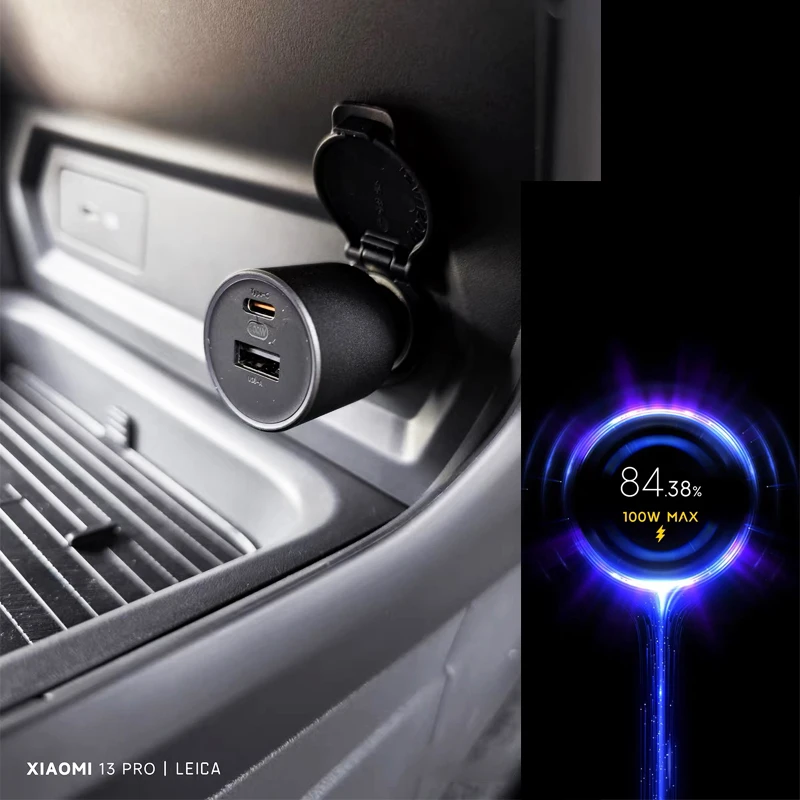 Car Charger 120W 100W 67W USB Type C Port Turbo Fast Charging For Xiaomi Mi 13 13t Pro Redmi note 12