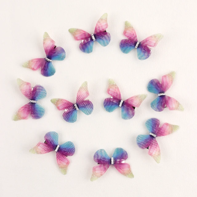 10PCS Fashion Butterfly Hair Clips for Women Girls Wedding Photography Head Clips Hairpin Hairgrips Decoration Hair Accessories colorful