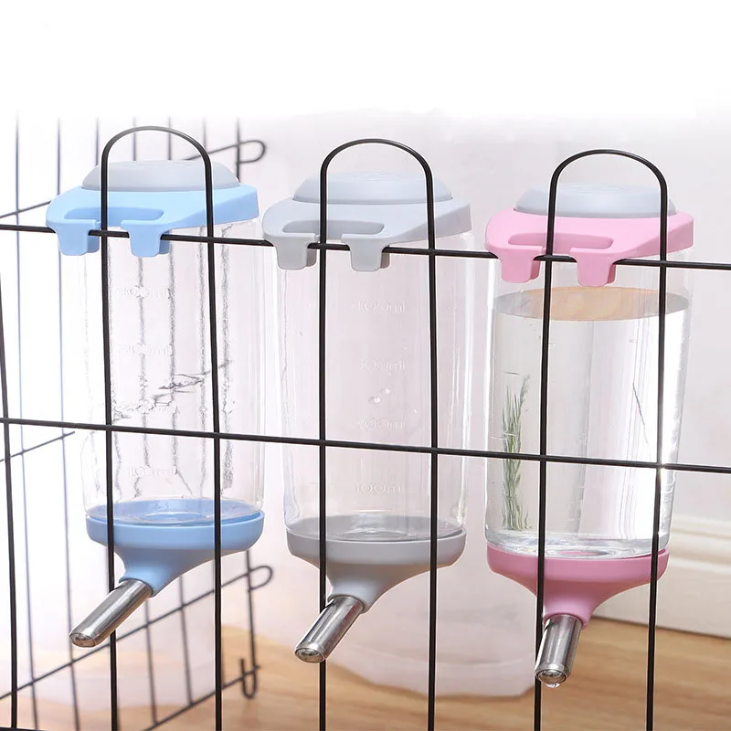 Pet cat dog Drinker Water Bottle Dispenser Feeder Hanging Pet Dog Guinea Pig Squirrel Rabbit Drinking Head Pipe Fountain