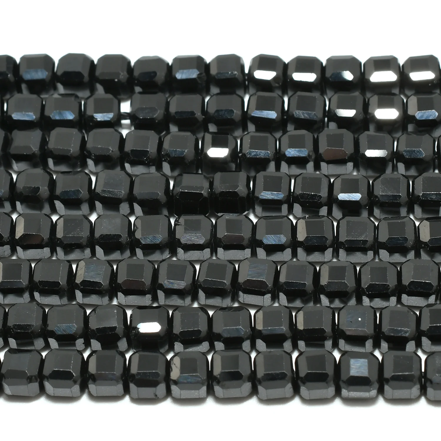 Natural Spinel Edges Faceted Cube 2mm / 3mm / 4mm