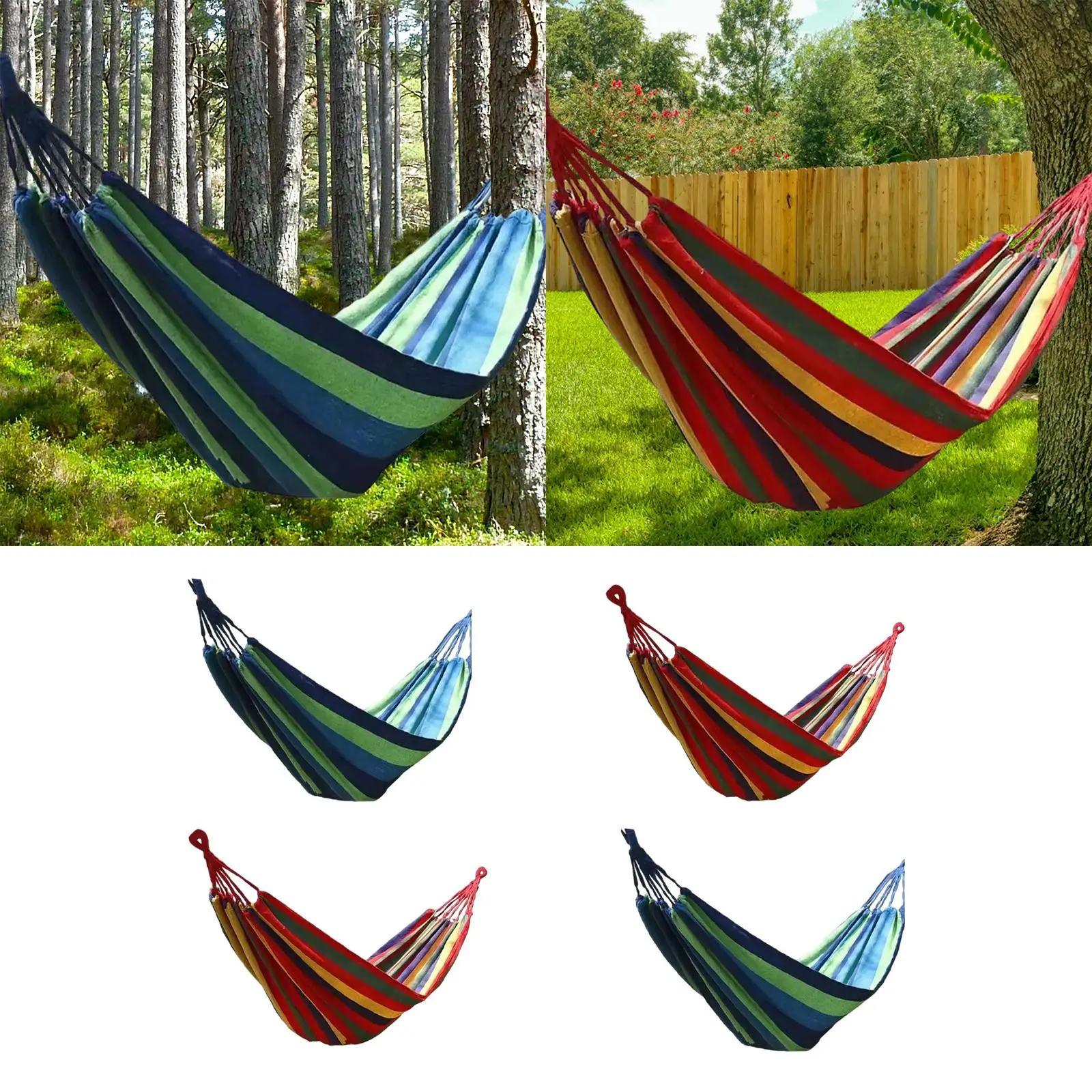 Camping Hammock with Rope Outdoor Hammock for Outdoor Indoor Garden Balcony Heavy Duty Camping Accessories Beach Hiking