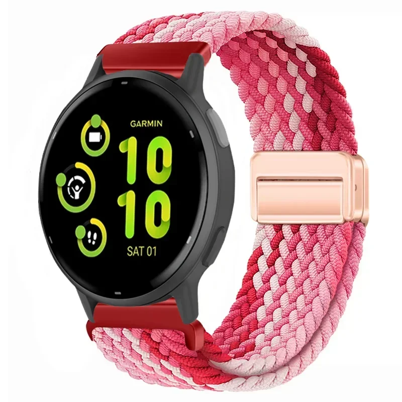 Enhanced Nylon Strap with Adjustable Magnetic Wristband, Available in 20mm and 22mm Sizes