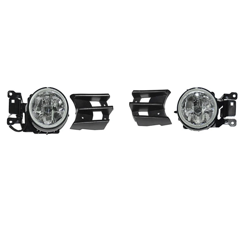 

Car Front Fog Light Headlight Fog Lamp Cover Grill Bezel Foglights Assembly For Mitsubishi Montero Pajero Sport 00-06