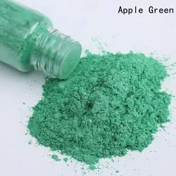 Purple Natural Mica Powder Pigments for DIY Art and Crafts - 25ml Shimmering Resin and Nail Gel Enhancer (Apple Green)