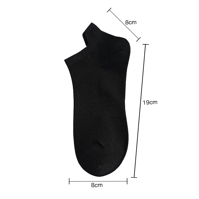 8 Pairs/Lot Men's Breathable Invisible Ankle Mesh Casual Socks Solid Color Male Comfortable Soft Underwear Short Sock