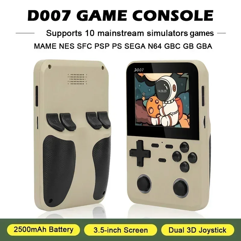 

D007 X6 Game Console 3.5 Inch Handheld High Definition Screen 3d Stereo Sound High Endurance Classic Nostalgic Arcade Game Toys