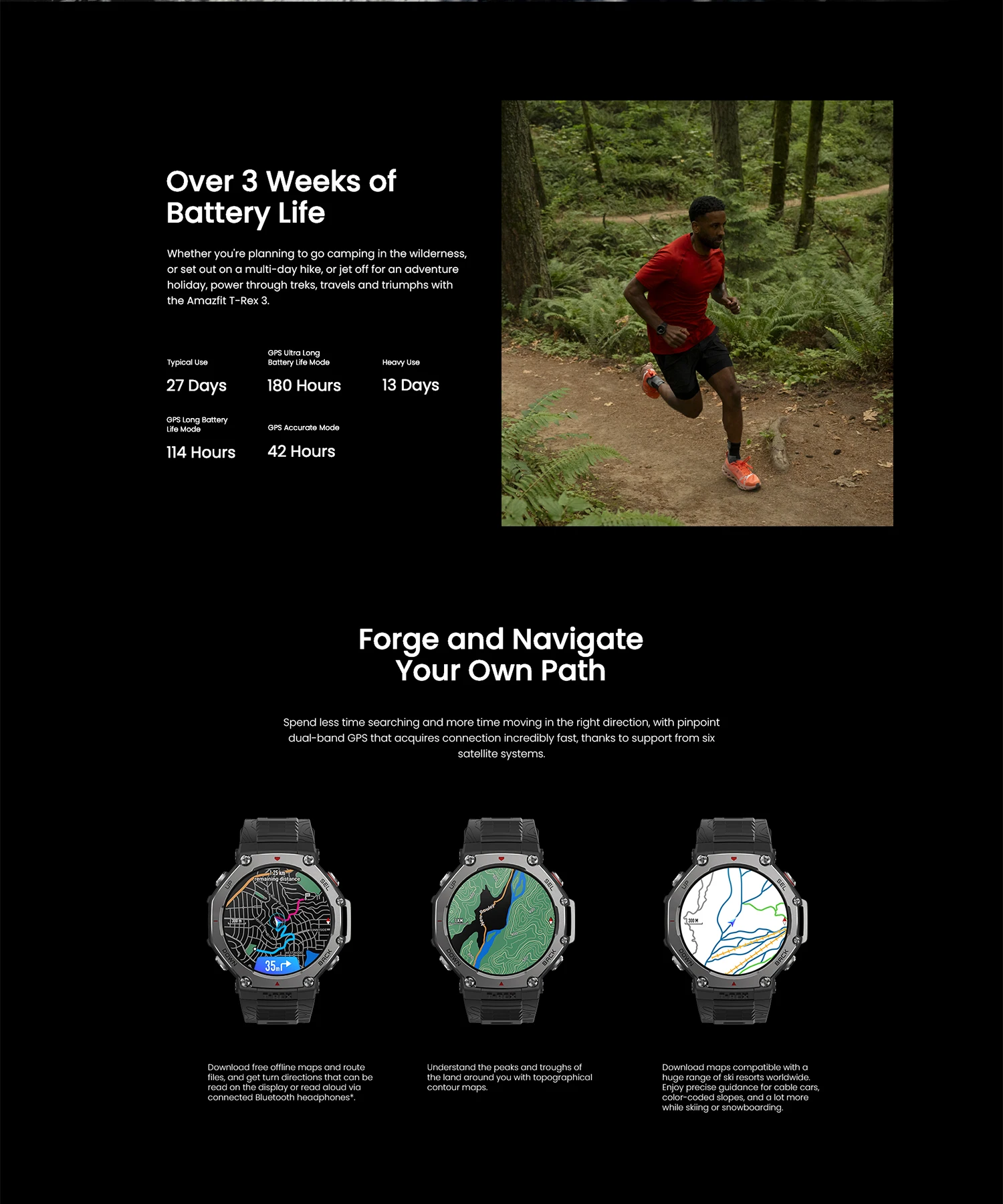 [Мировая премьера] Умные часы Amazfit T-Rex 3 Outdoor 48 мм 170 ...