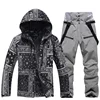 Winter Ski Suit Set Cold Snowboard Men/Women Double Board Hooded Skiing Ski Suit Waterproof Windproof Outdoor Skiing Jacket/Pant 5
