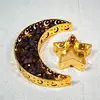 L9NB Eid Mubarak Moon Star Serving Tray Tableware Dessert Storage Container Ramadan Muslim Islamic Party Supply 4