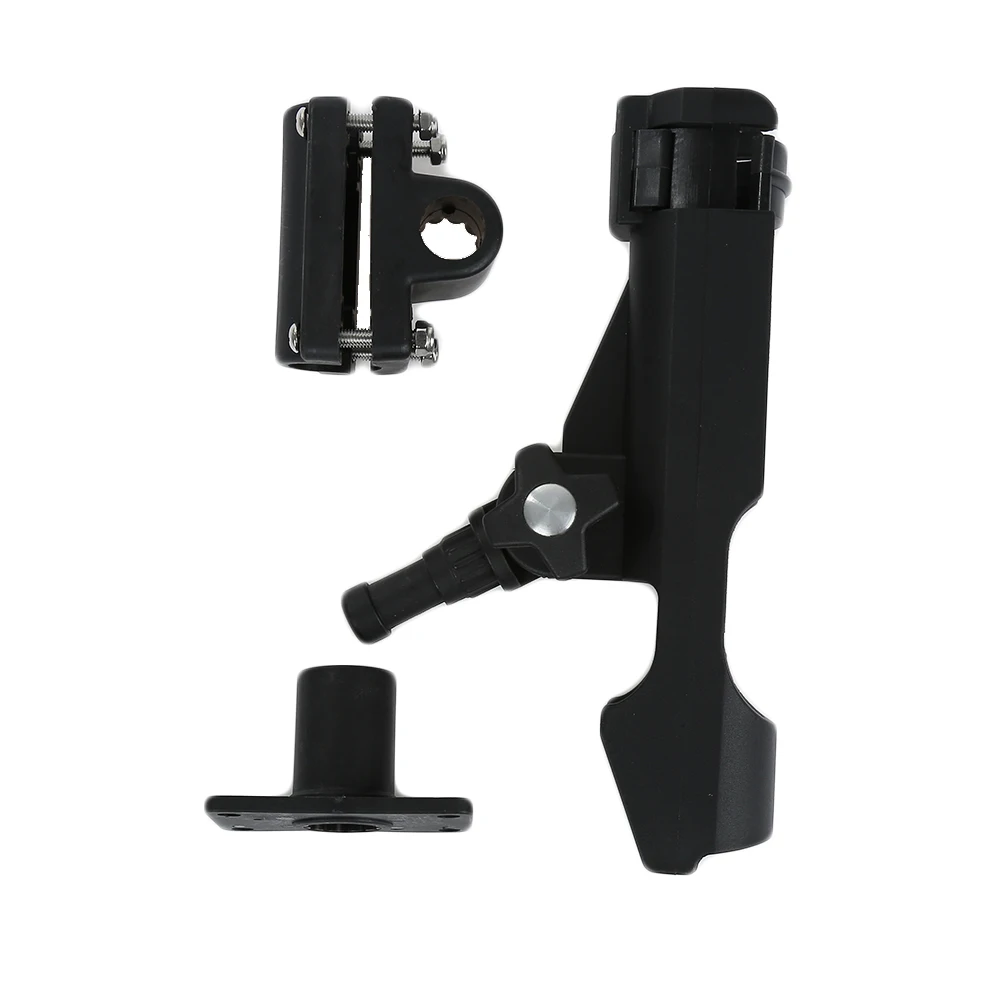 Boat Fishing Rod Holder Convenient Rail Mount Durable Professional Clamp on Rod  Holder for Dock Canoe