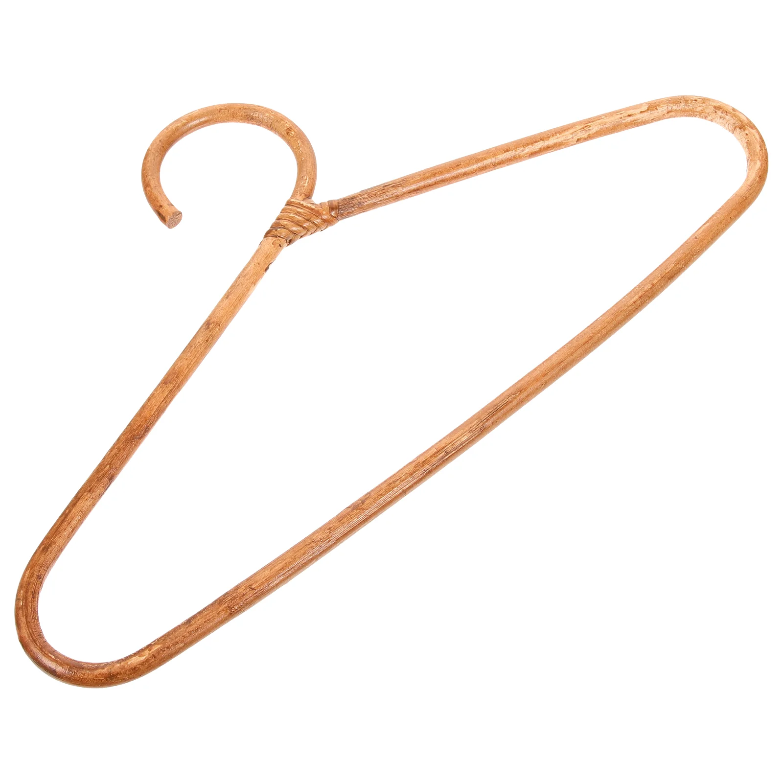 

Rattan Clothes Hanger Dress Clothes Hangers Vintage Decor Wood Clothing Rack Wide Shoulder Pants Manual Travel For