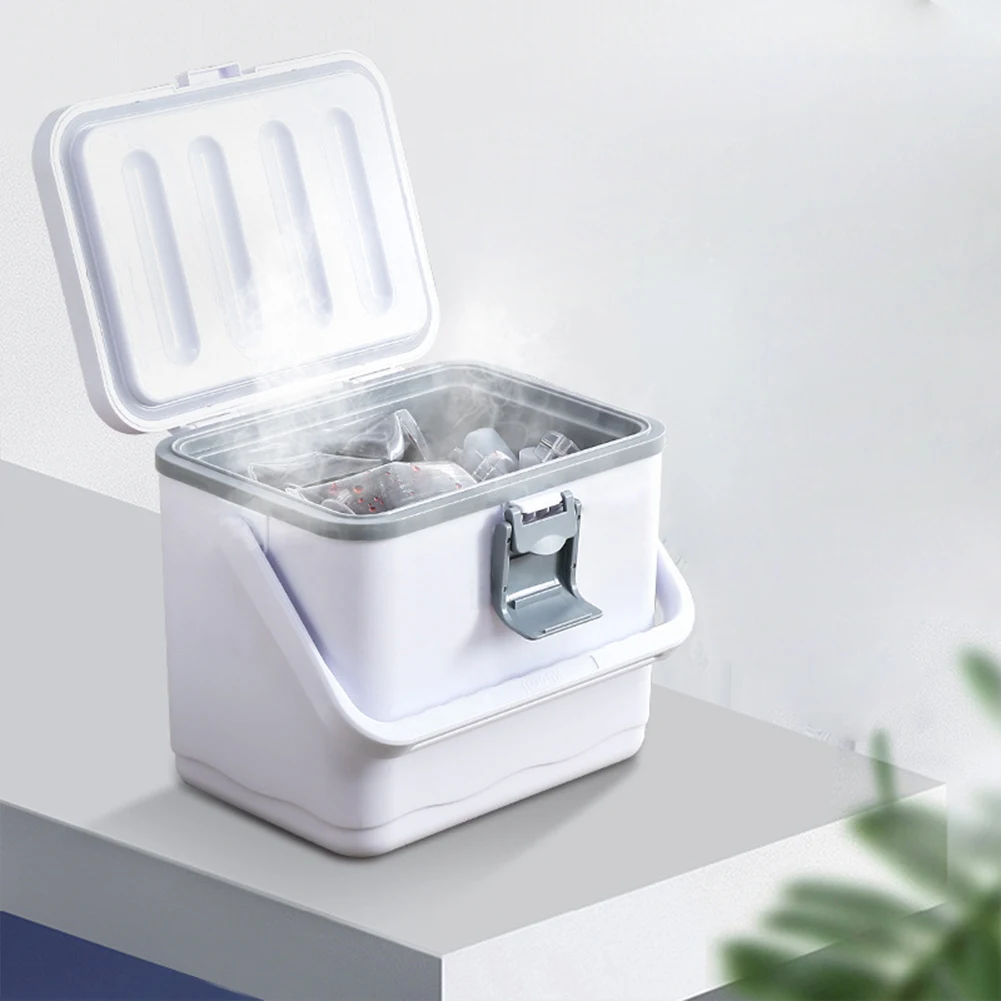 4.5L Camping Car Refrigerator with Handle Barbecue Insulation Box Heat Preservation Food Storage Cooler Box for Beach Picnic