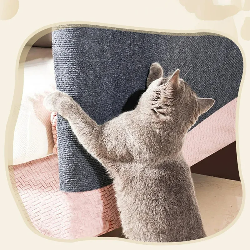 Cat Scratching Mat Scratcher Sofa Tape Scratching Post Self-adhesive Carpet Cats Scratch Board Accessories