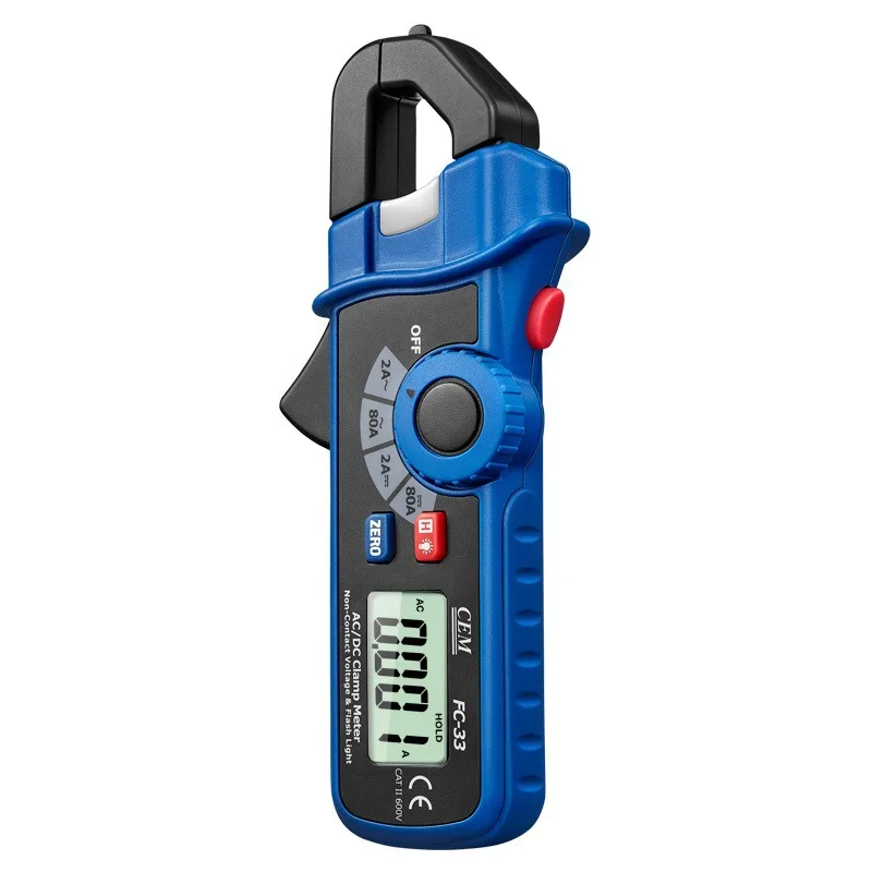 fc-33-35-36-ac-dc-clamp-type-handheld-manual-non-contact-digital-display-ac-voltage-and-current-clamp-type-meter