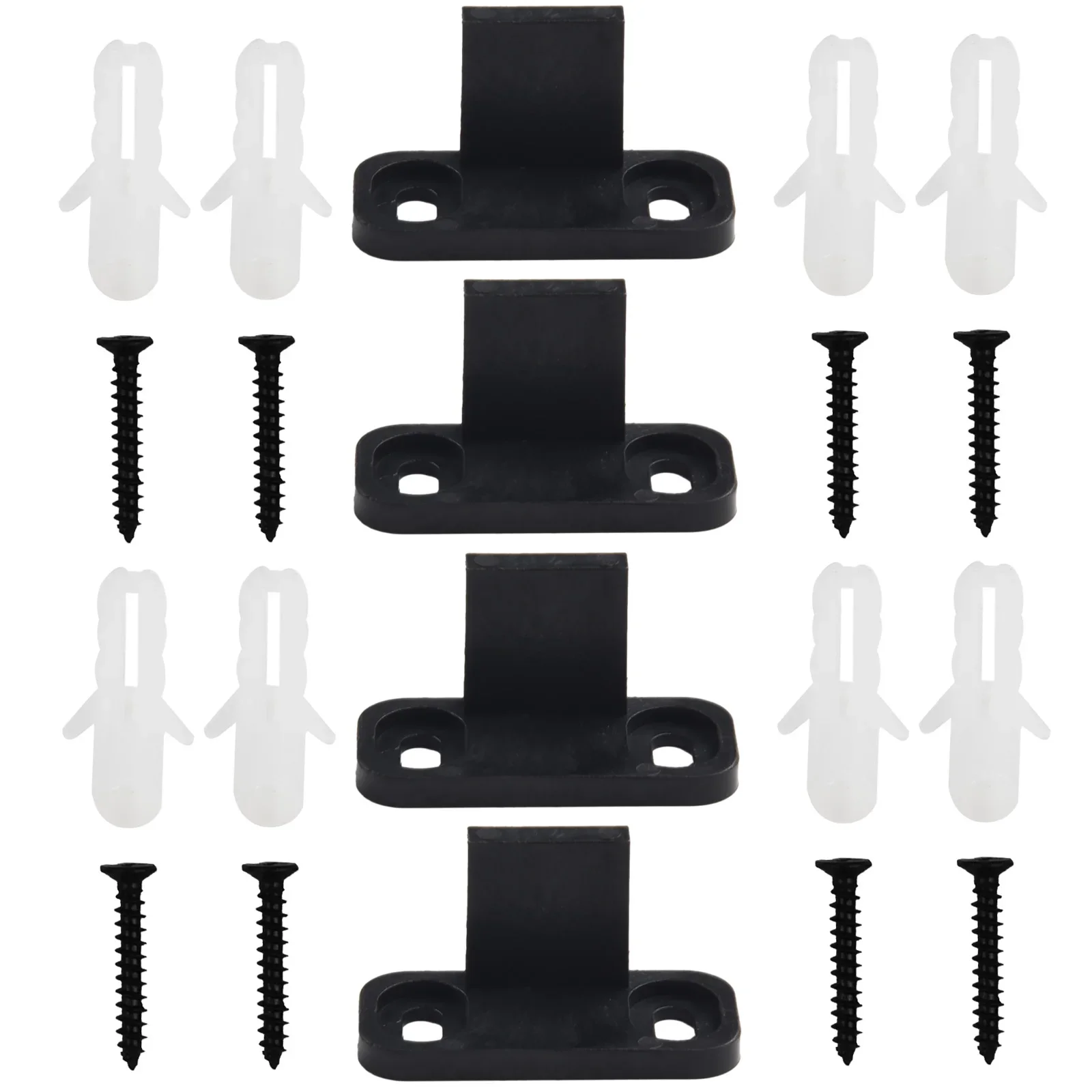 Floor Guide Shock Stoppers 4.5*2cm Adjustable Barn Door Expansion Plugs Home Kit Plastic Sliding Rail