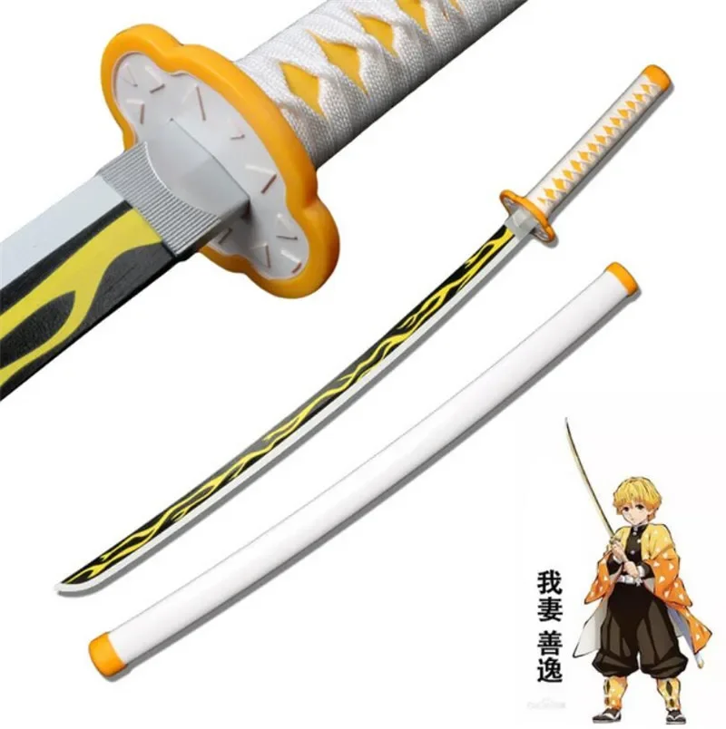 80cm Demon Slayer Sword Katana JaponesaTanjirou Anime Swords Weapon Model Ninja Kids Toys Cosplay Swords Prop Boy Gift Toy Sword