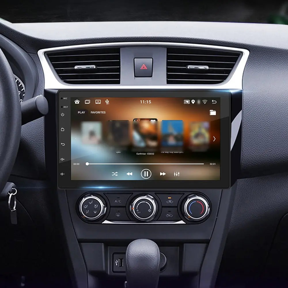 Android 11 Car Stereo Double Din GPS Navigation FM Radio with 7 Inch Touchscreen with Reverse Camera Support WIFI/AUX/U-Disk