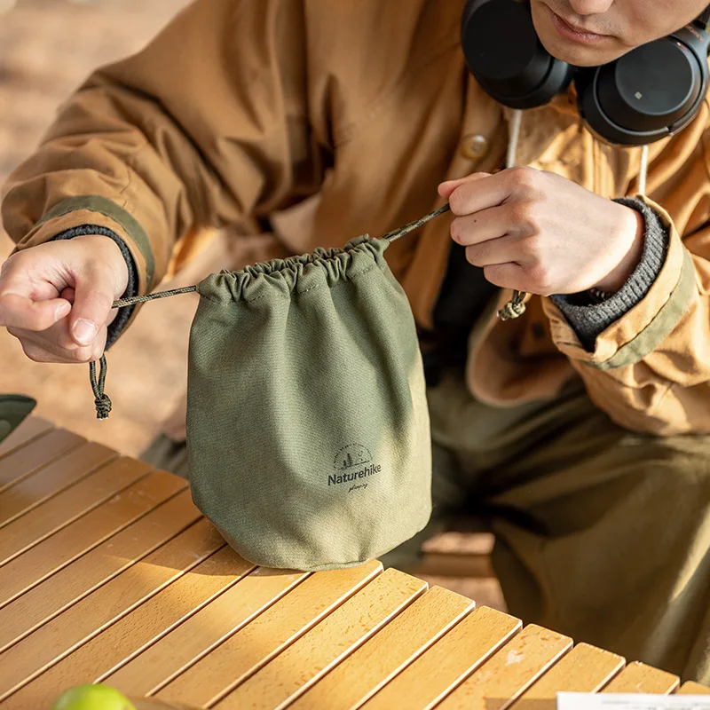 Naturehike Camping Item Storage Set Dry Wax Waterproof Antifouling Outdoor Camp Home Dinner Picnic Table Canvas Storage Package