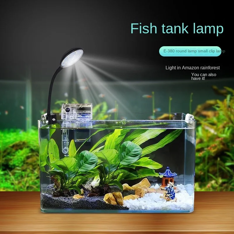 Aquarium Light Led 360 Degree Adjustable Waterproof Fish Tank Lamp Mini High Brightness Usb Lights Aquarium Accessories
