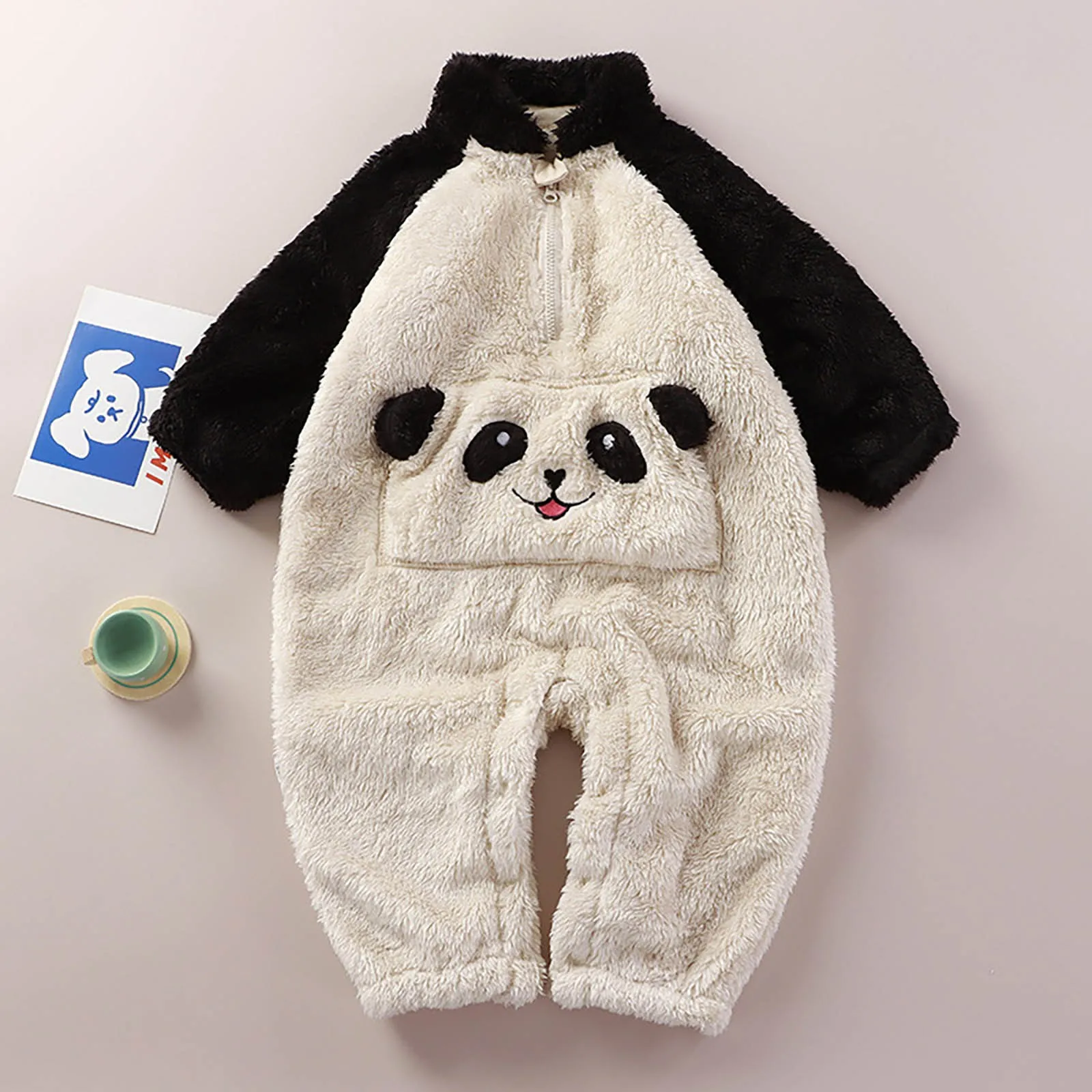 Toddler Baby Boys Girls Cute Cartoon Warmer Pajamas New h Panda Suit Winter Outfits