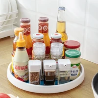 ถาดหมุนกันลื่นแบบหมุนได้เดี่ยว สำหรับจัดระเบียบเครื่องเทศในครัว ตู้เก็บของ ห้องน้ำ ตู้เย็น 1