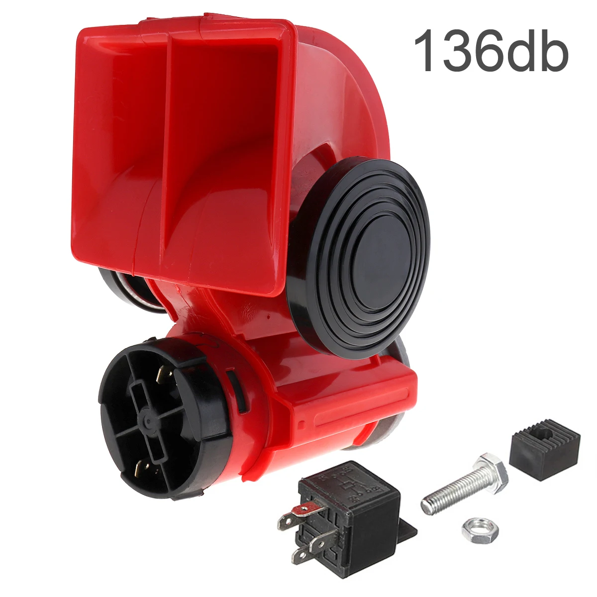 12V 139db Compact Dual Air Horn For Car Vehicle Motorcycle Yacht Boat SUV Bike