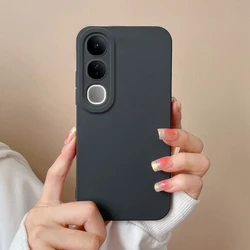 Solid Color Dustproof Fall Prevention Classic Back Cover Case for Vivo V30 Lite (TYB000)