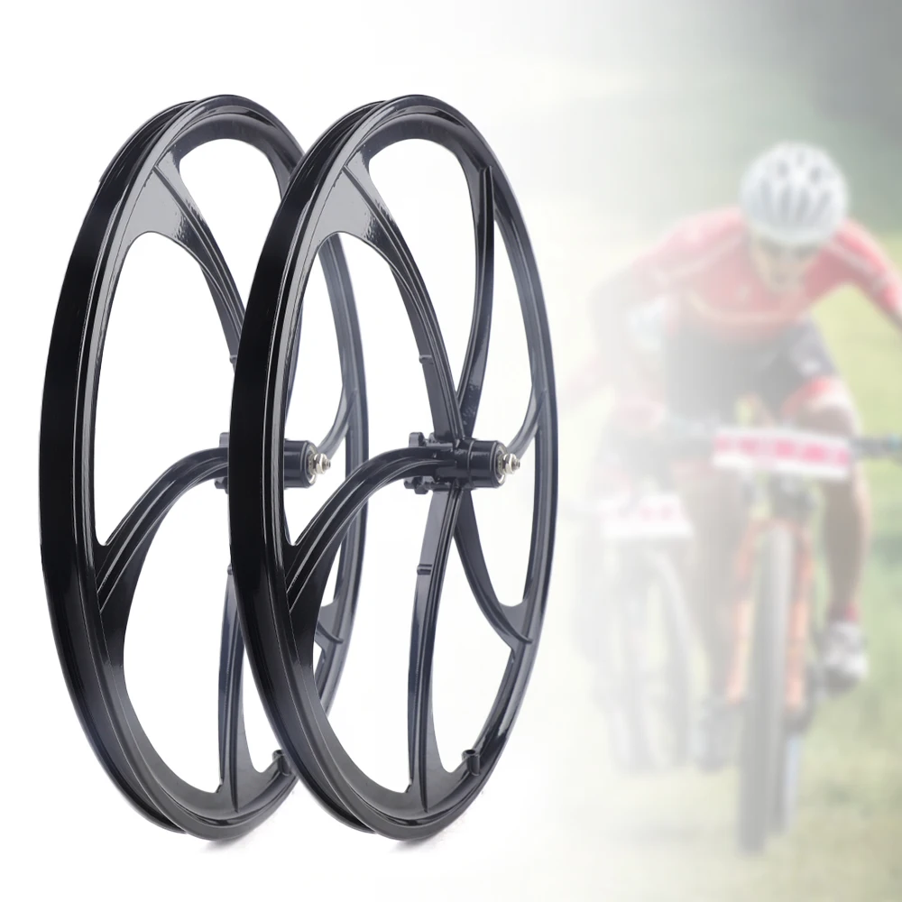 

MTB Bike Wheel Set, 26 "Rims, Disc Brake, MTB Bike, Mag, 8 Speed, 9, 10 Speed Gear, 6- Spoke Magnesium Alloy, Black
