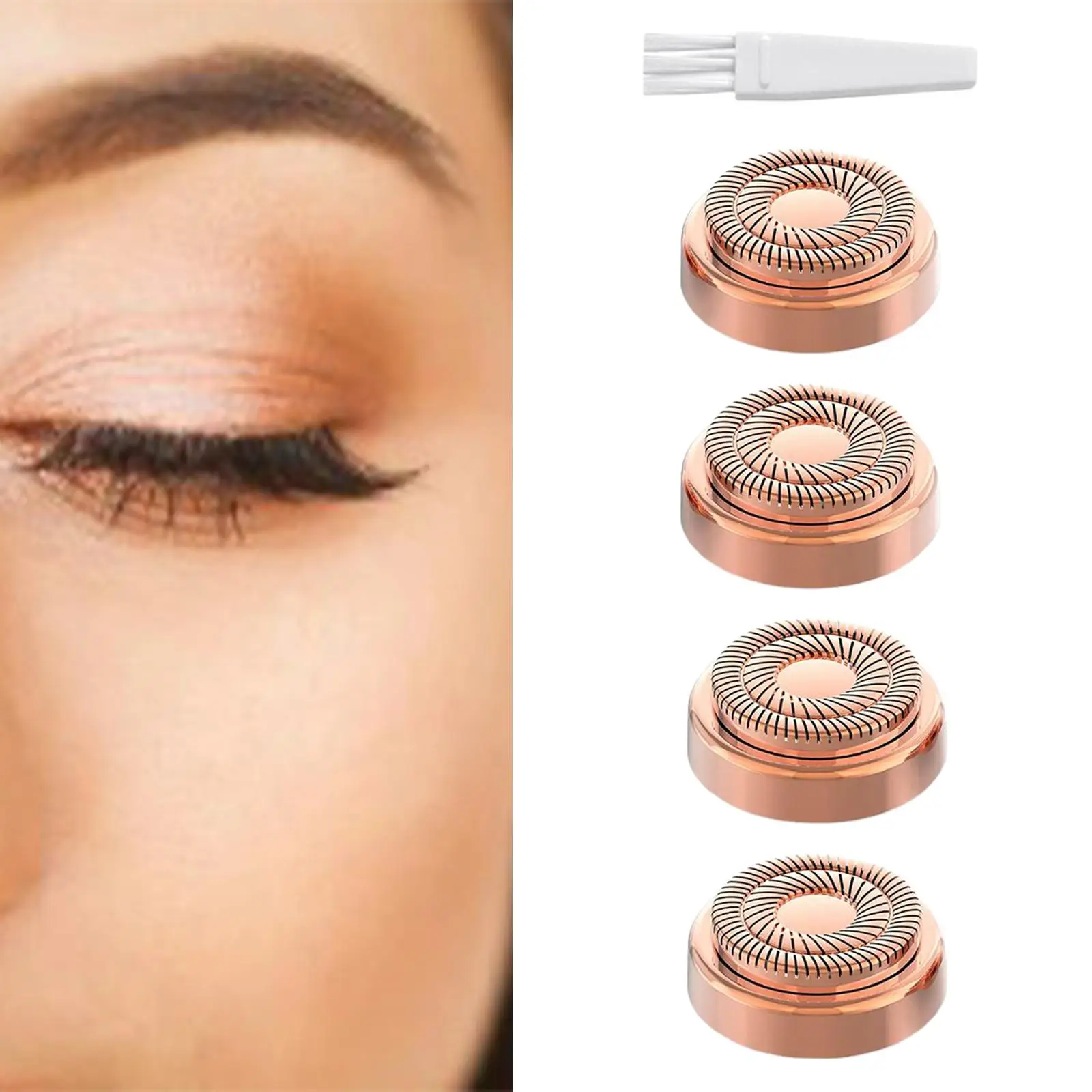 4Pcs Replacement Heads Hair Removal Tool with Cleaning Brush for Lipstick Hair Remover Gen 2 4Pcs Replacement Heads Hair Removal Tool with Cleaning Brush for Lipstick Hair Remover Gen 2