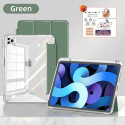 All-in-One iPad Case with Pencil Holder & Versatile Compatibility for 9.7 5 6th Air 1 2 (Green)