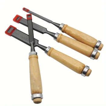 8/12/16/20mm 4 Pcs Wood Carving Chisels Set Professional for Woodworking with Ergonomic Wood Carving Tools DIY Auxiliary Tools 3