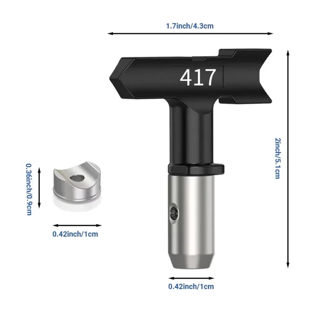 Airless Paint Spray Nozzle Black Airless Spray Nozzles Spray Tips Reversible Tip For Airless Paint Sprayer 109-625 Seal Nozzle