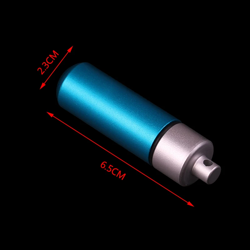 1Pc Portable Waterproof Aluminum Pill Box Medicine Case container Bottle Holder Keychain Carabiner Outdoor pill case pillbox