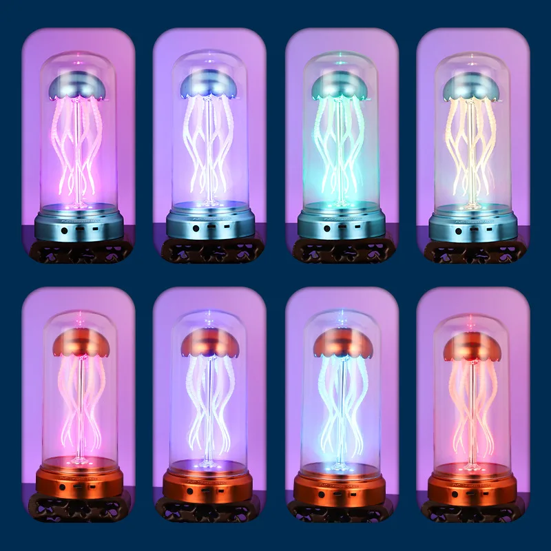 Aqumotic Jellyfish Music Box Musical Boxes & Figurines 20-10cm Rotating Jelly Fish Lights 1pc Caja De Musica Musicbox 2