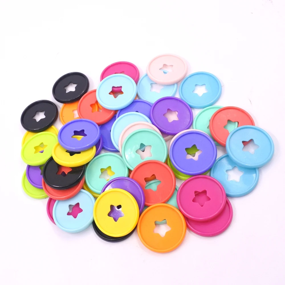 35mm Expansion Discs 30PCS Binder Rings Star Binding Discs Discbound For DIY Notebooks Planners Scrapbook