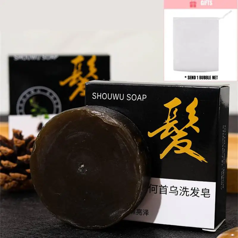 

60/80g Polygonum Multiflorum Hair Care Soap Hair Growth Liquid Herbal Essence Oil Black Hair Oil Control Shampoo Soap Шампунь