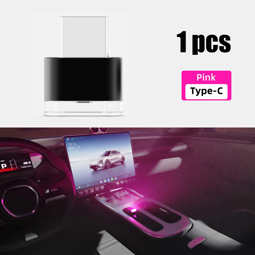 Mini Type-C LED Ambient Light – Portable Plug-and-Play Decorative Lighting