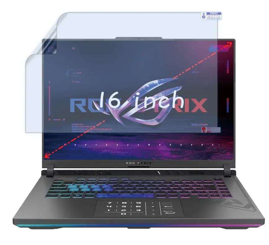 3PCS Clear/Matte Screen Protector Film For Asus ROG Strix G16 2024 G614 ...
