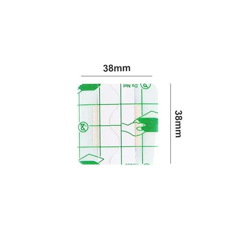 Waterproof Adhesive Transparent PU 50PCS 38*38mm Square Band-Aid Bandage Protective Sticker